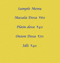 Sarvana's Food Point menu 1