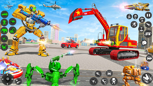 Screenshot Excavator Robot War - Car Game