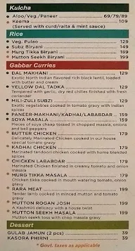 Gabbar Meals menu 3