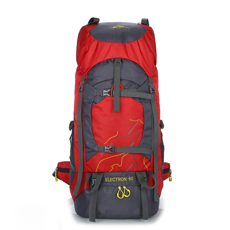 Erkek Outdoor Su Geçirmez Büyük Kapasiteli Dağcılık Çantası, doğa yürüyüşleri ve maceralar için ideal, dayanıklı ve geniş.