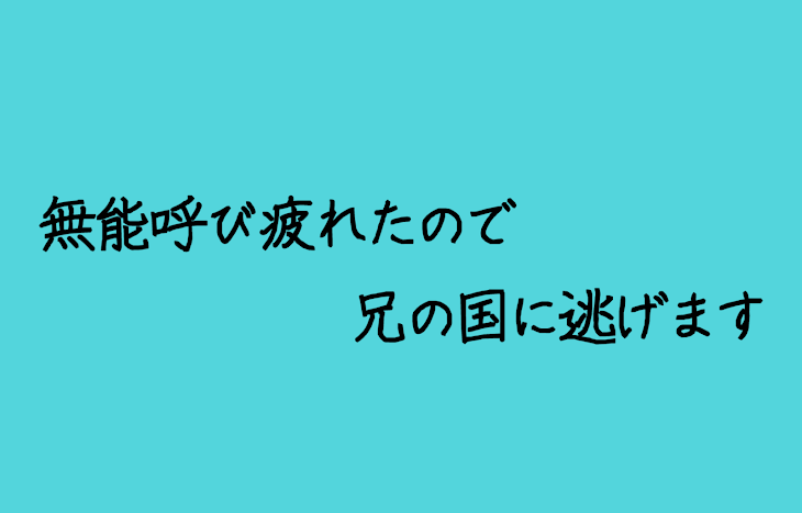 「無能呼び疲れたので兄の国に逃げます」のメインビジュアル