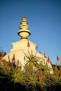 The stupa at the Buddhist Retreat Centre.    