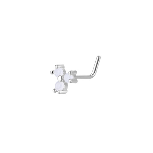 Title 5, Unisex Stainless Steel Inlay Zircon Puncture No...