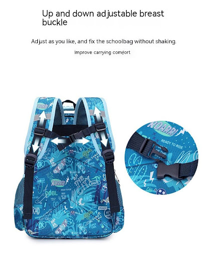 Title 3, Childrens Dinosaur Backpack with Spine Protect...