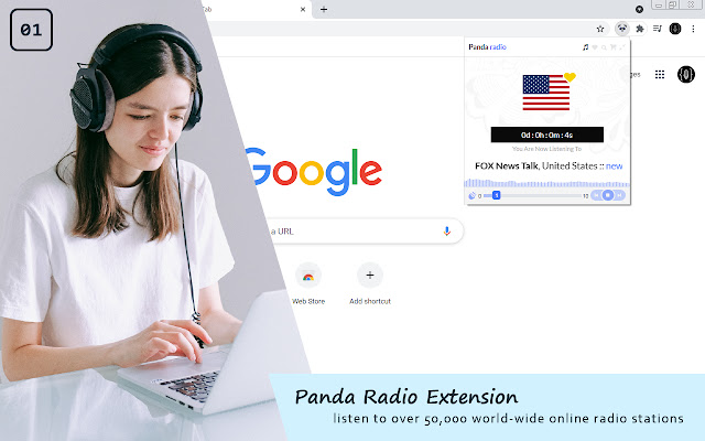 Panda Radio chrome extension