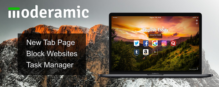 Moderamic: Todo, Task Manager, & Block sites marquee promo image