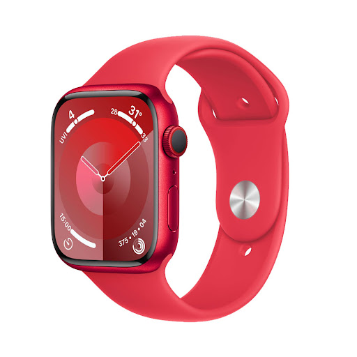 Đồng hồ Apple Watch Series 9 4G 45mm (Product) Red (Vỏ Nhôm Dây Silicone - M/L) (MRYG3SA/A)