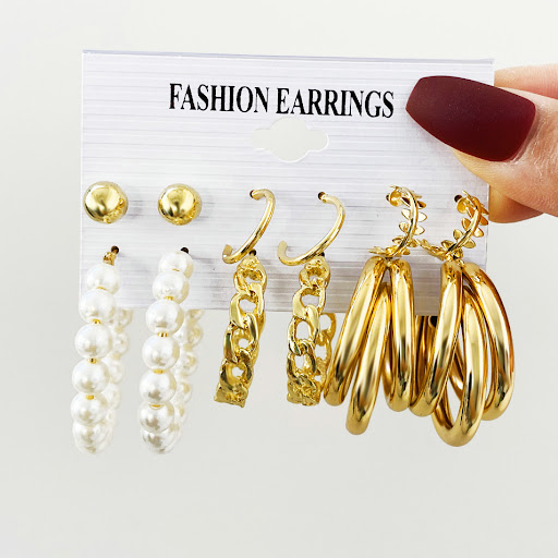 Title 2, Cross-border hot-selling womens earrings set, ...
