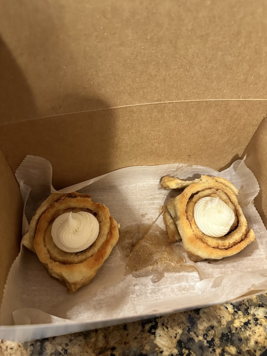 Cinnamon rolls (sorry I took one out before taking the photo)