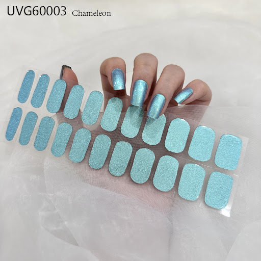 Title 1, Ice Transparent Nude UV Gel Nail Stickers for f...
