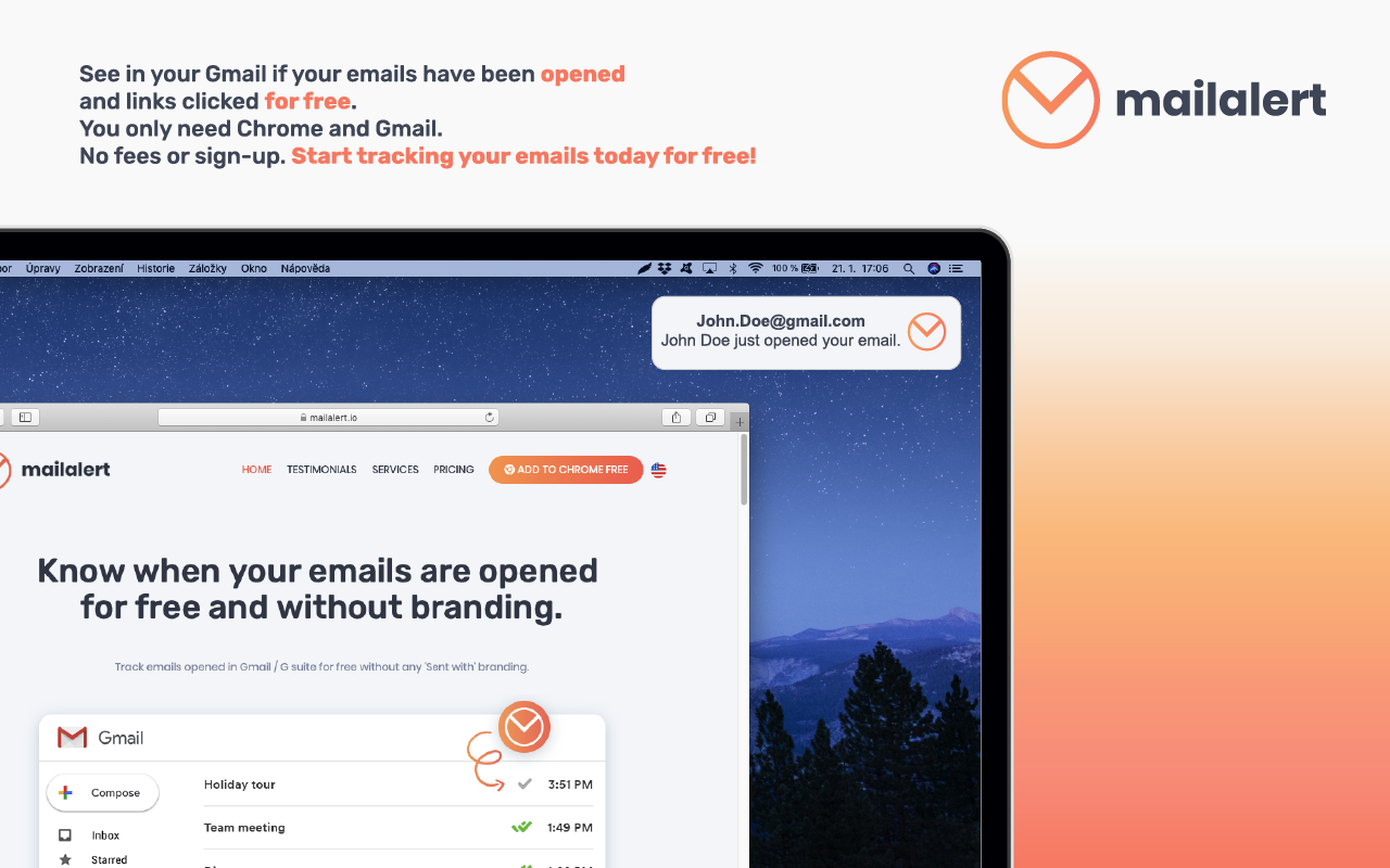 Free Email Tracking for Gmail - Mailalert Preview image 4