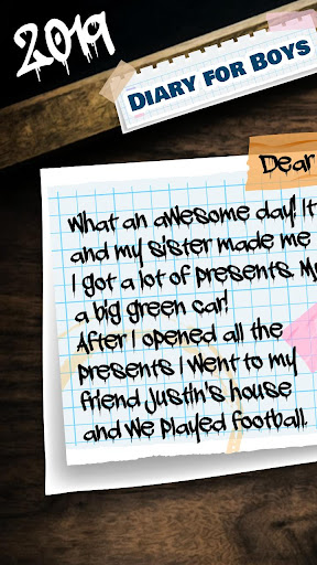 Diary for Boys – Secret Journal with Lock and Key