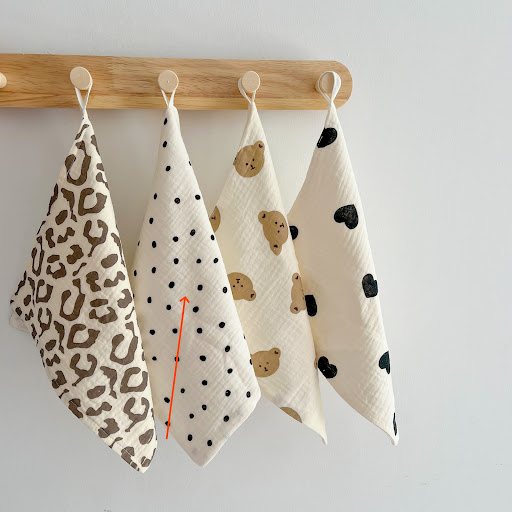 Title 2, 4-Layer Pure Cotton Gauze Baby Square Scarf, so...