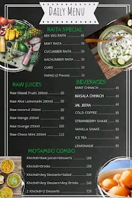 Evergreen Khichdi menu 2