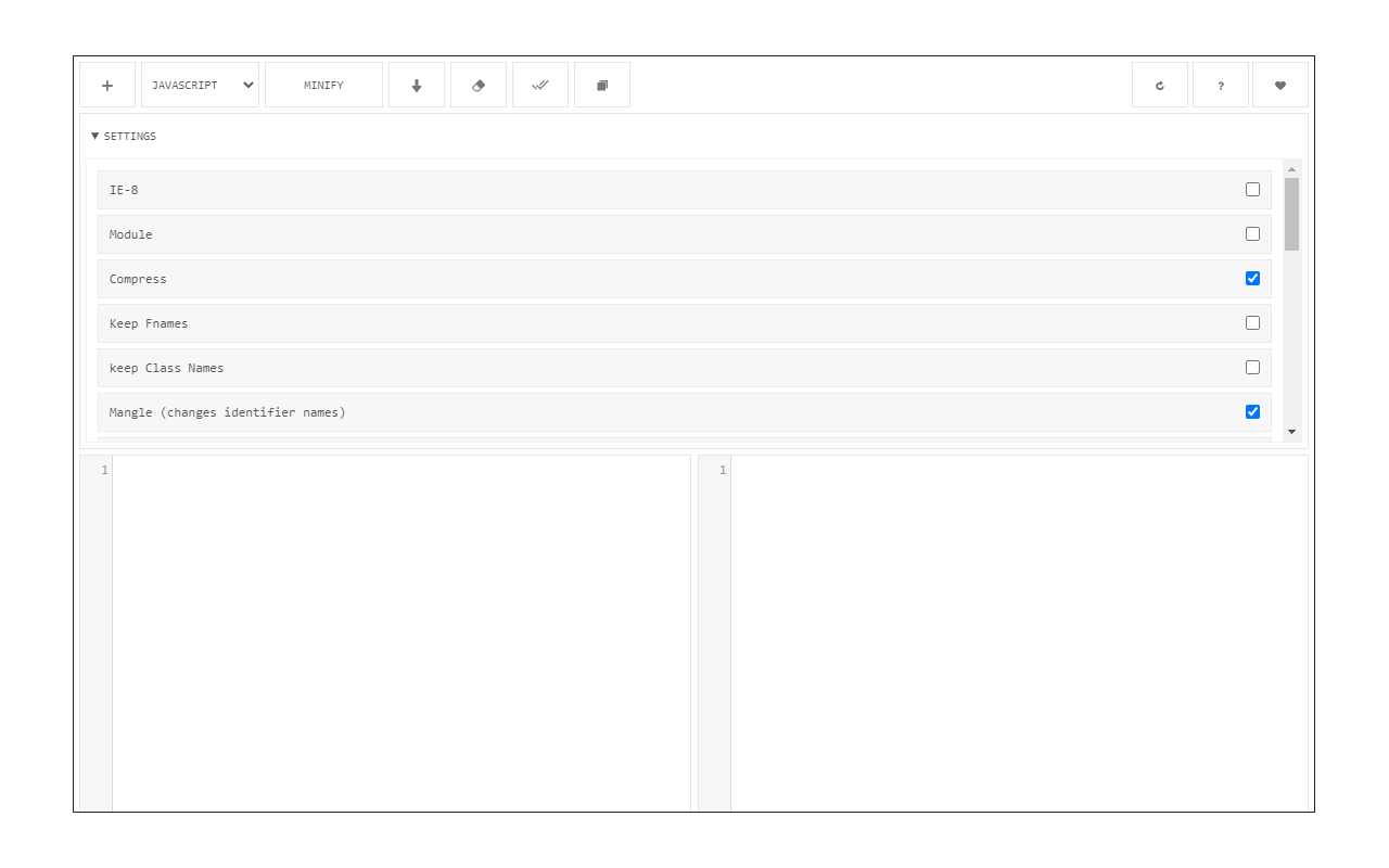 Code Minifier (JS, CSS, HTML) Preview image 3