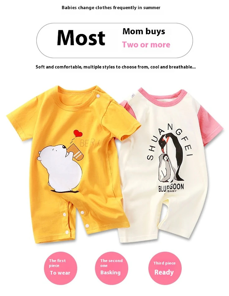 Barboteuse bébé en coton, style pull, douce et respirante pour un confort optimal, facile à enfiler et idéale pour les nouveau-nés.