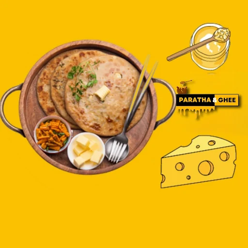 Cheese Paratha [Desi Ghee]
