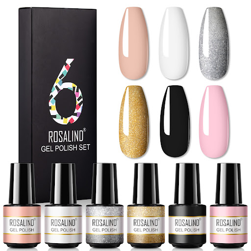 Title 8, Korean One-Color Fine Glitter Nail Polish Set B...