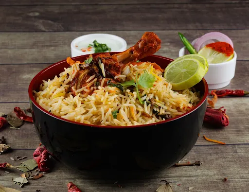 Chicken Hyderabadi Biryani With Fried Seekh Chicken [4 Pieces] And Coke [250 Ml]