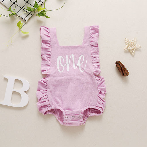 Title 7, Infant Multicolor Bellyband Jumpsuit Romper Com...