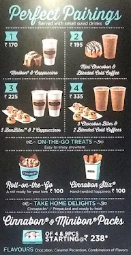 Cinnabon menu 2