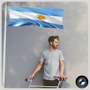 Argentina Flag In Your picture : Photo Editor  Icon