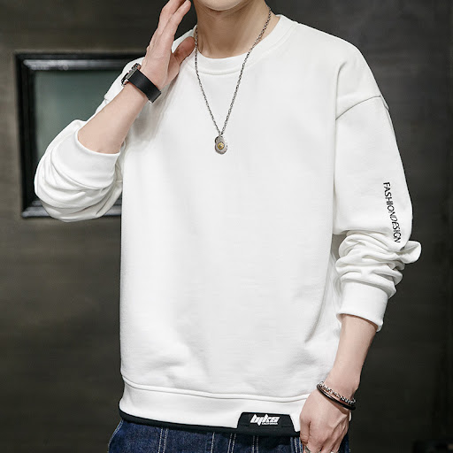 Title 4, Mens Loose Round Neck Sweater Fashion Printing...