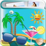 Summer Love Photo Collage  Icon