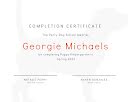 Training Completion - Certificate item