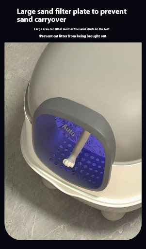 Title 8, Oversized Fully Enclosed Litter Box with UV Ste...