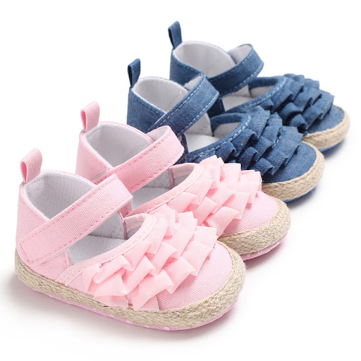 Title 5, Spring and Autumn Baby Girl Wave Princess Soft-...