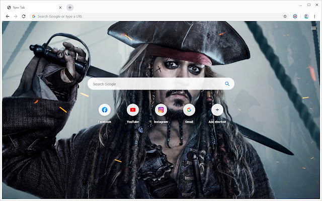 Captain Jack Sparrow Wallpapers Nieuw tabblad