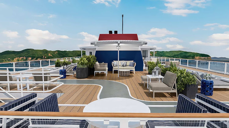 Take in the passing sights from the sundeck of American Legend. 