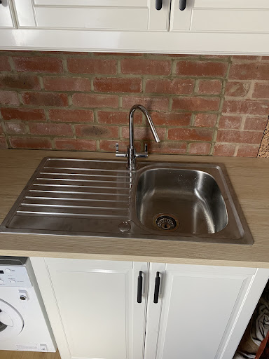 New Bristan stainless steel kitchen sink and mixer tap 