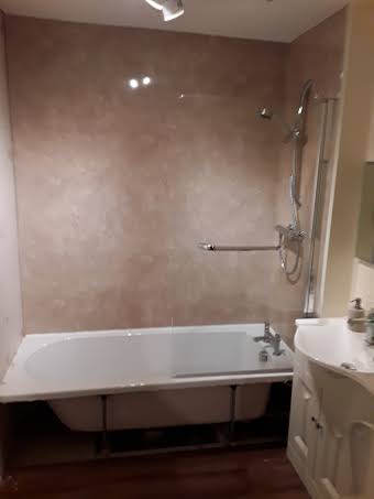 Roseburn Crescent - bath to shower conversion ' April'19 album cover