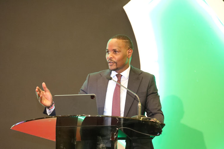 Environment and Climate Change PS Festus Ng'eno when he addressed the third Kenya International Investment Conference (KIICO 2023) at a Nairobi hotel.