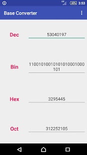 Base Converter - náhled