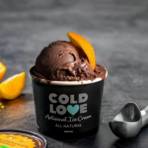 Dark Chocolate And Orange Ice Cream [1 Tub, 500 Ml]