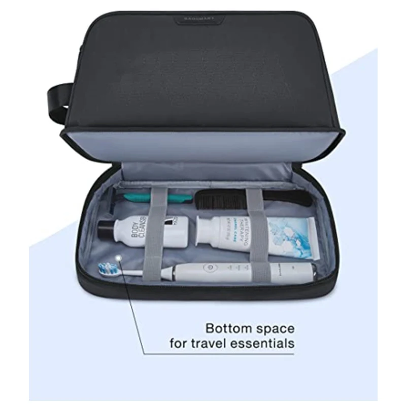 Modieuze heren reishandschoenen en toilettas. Bescherm je handen en organiseer je toiletartikelen stijlvol en comfortabel op reis.