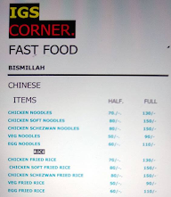 Chandra's Fast Food Centre menu 1