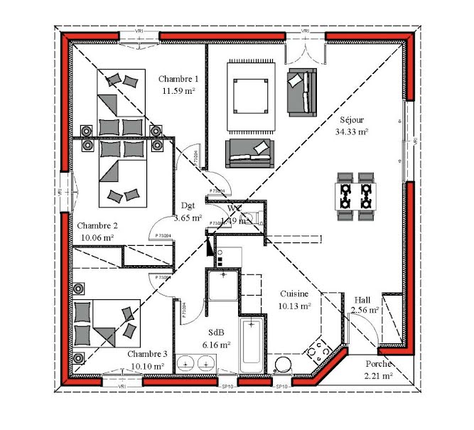 Vente maison neuve 4 pièces 90 m² à Saint-Savin (33920), 203 700 €