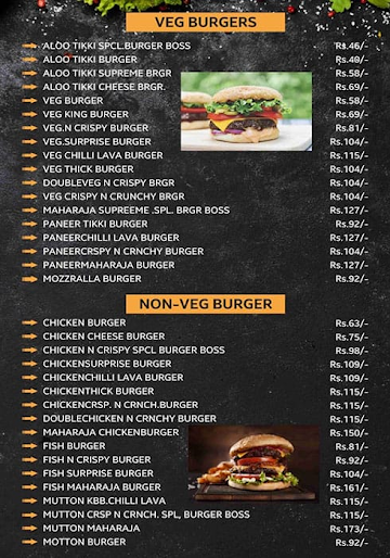 Burger Point menu 