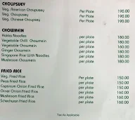 The Green Vegetarian menu 5