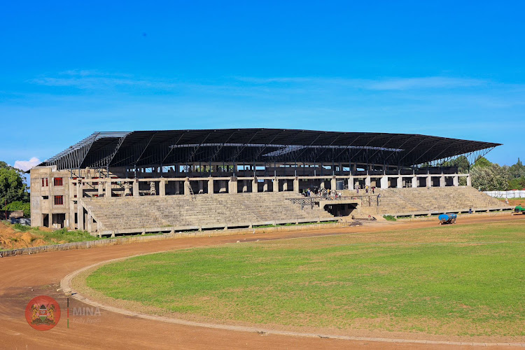 View of the Masinde Muliro Stadium in Bungoma County.