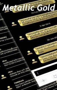   SMS Messages Metallic Gold- screenshot thumbnail   