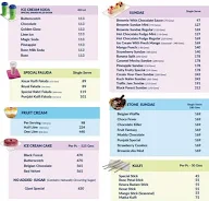 Giani's Ice Cream menu 2