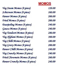 Momos King menu 1