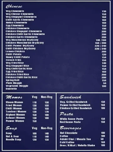 Deli Restaurant menu 