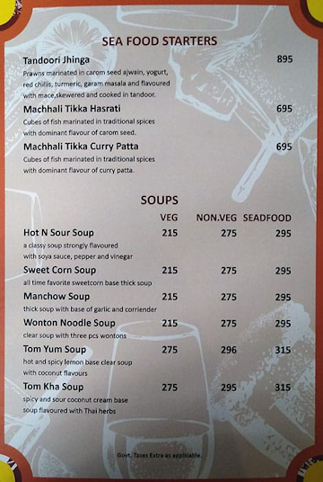 Attitude Kitchen & Bar menu 