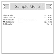 Pari Paratha menu 1